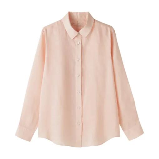 Best Women's Washed Linen Shirt Women Tops & Shirts