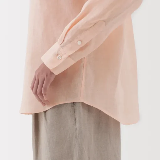 Best Women's Washed Linen Shirt Women Tops & Shirts