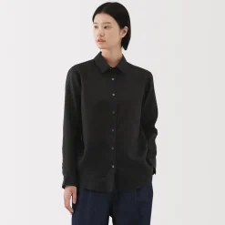 Best Women's Washed Linen Shirt Women Tops & Shirts
