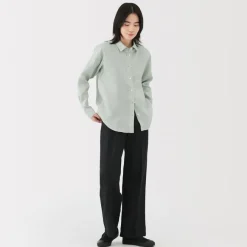 Best Women's Washed Linen Shirt Women Tops & Shirts