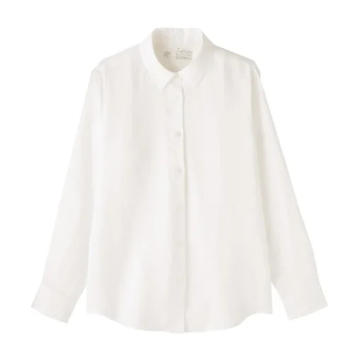 Best Women's Washed Linen Shirt Women Tops & Shirts