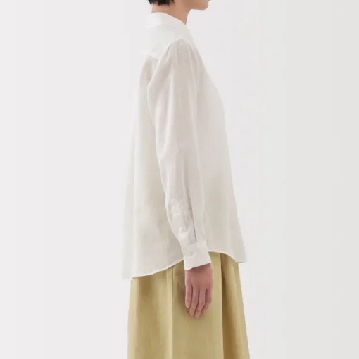 Best Women's Washed Linen Shirt Women Tops & Shirts