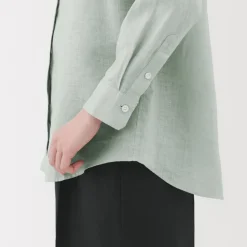 Best Women's Washed Linen Shirt Women Tops & Shirts