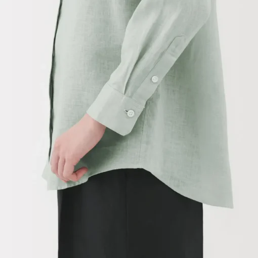 Best Women's Washed Linen Shirt Women Tops & Shirts