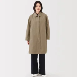 Online Women's Water Repellent Stand Fall Collar Coat Women Coats