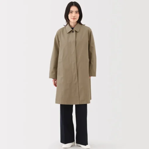 Online Women's Water Repellent Stand Fall Collar Coat Women Coats
