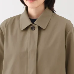 Online Women's Water Repellent Stand Fall Collar Coat Women Coats