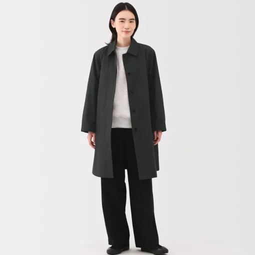 Online Women's Water Repellent Stand Fall Collar Coat Women Coats