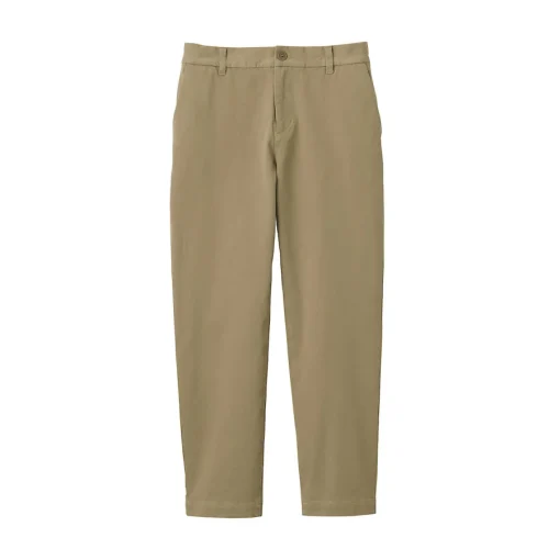 Outlet Women's 4-Way Stretch Chino Slim Tapered Pants (L 30inch / 75cm) Women Chino
