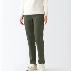 Online Women's 4-Way Stretch Chino Slim Tapered Pants (L 32inch / 80cm) Women Chino