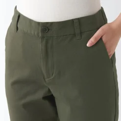 Online Women's 4-Way Stretch Chino Slim Tapered Pants (L 32inch / 80cm) Women Chino