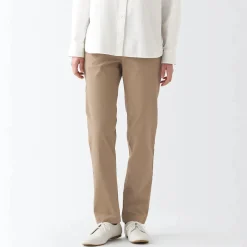 Online Women's 4-Way Stretch Chino Slim Tapered Pants (L 32inch / 80cm) Women Chino