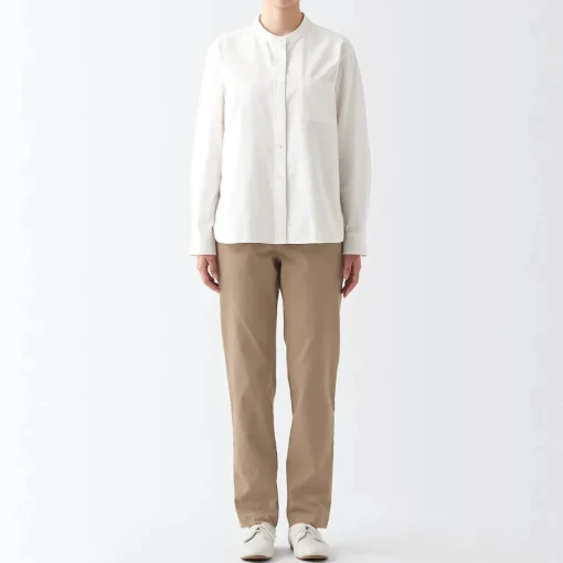 Online Women's 4-Way Stretch Chino Slim Tapered Pants (L 32inch / 80cm) Women Chino