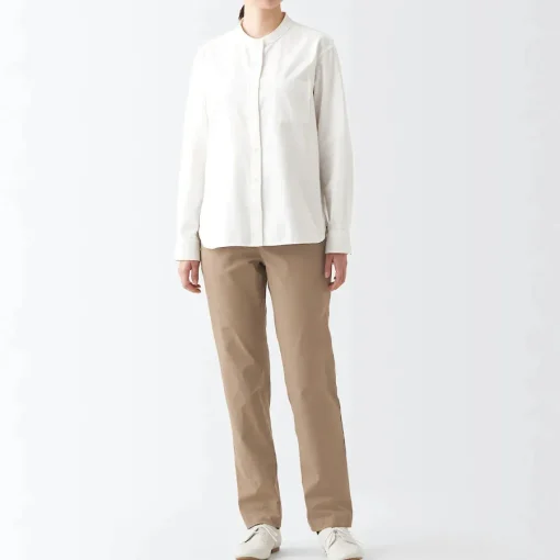 Online Women's 4-Way Stretch Chino Slim Tapered Pants (L 32inch / 80cm) Women Chino