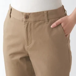 Online Women's 4-Way Stretch Chino Slim Tapered Pants (L 32inch / 80cm) Women Chino