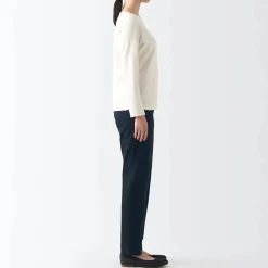 Online Women's 4-Way Stretch Chino Slim Tapered Pants (L 32inch / 80cm) Women Chino