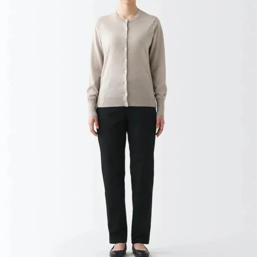 Online Women's 4-Way Stretch Chino Slim Tapered Pants (L 32inch / 80cm) Women Chino