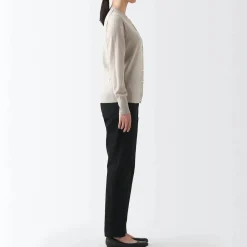 Online Women's 4-Way Stretch Chino Slim Tapered Pants (L 32inch / 80cm) Women Chino