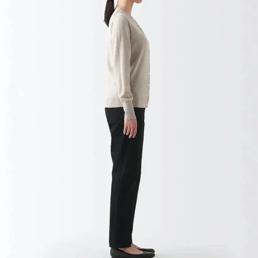 Online Women's 4-Way Stretch Chino Slim Tapered Pants (L 32inch / 80cm) Women Chino