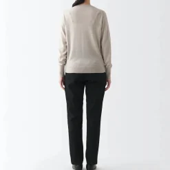Online Women's 4-Way Stretch Chino Slim Tapered Pants (L 32inch / 80cm) Women Chino