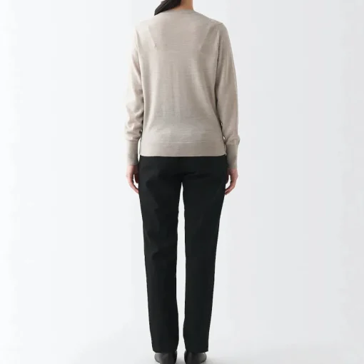 Online Women's 4-Way Stretch Chino Slim Tapered Pants (L 32inch / 80cm) Women Chino