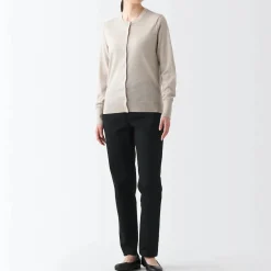 Online Women's 4-Way Stretch Chino Slim Tapered Pants (L 32inch / 80cm) Women Chino