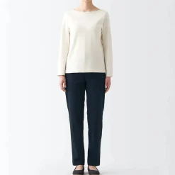 Online Women's 4-Way Stretch Chino Slim Tapered Pants (L 32inch / 80cm) Women Chino