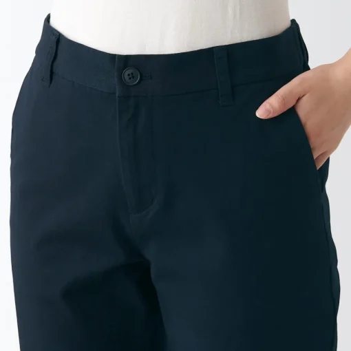 Online Women's 4-Way Stretch Chino Slim Tapered Pants (L 32inch / 80cm) Women Chino