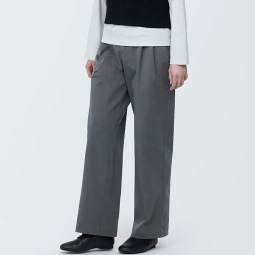 Sale Women's 4-Way Stretch Chino Darted Wide Pants Women Chino