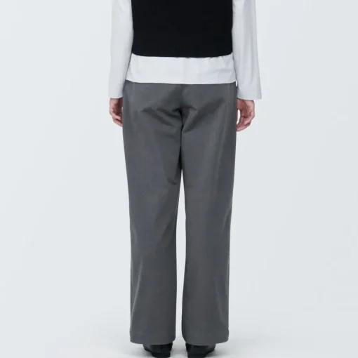 Sale Women's 4-Way Stretch Chino Darted Wide Pants Women Chino