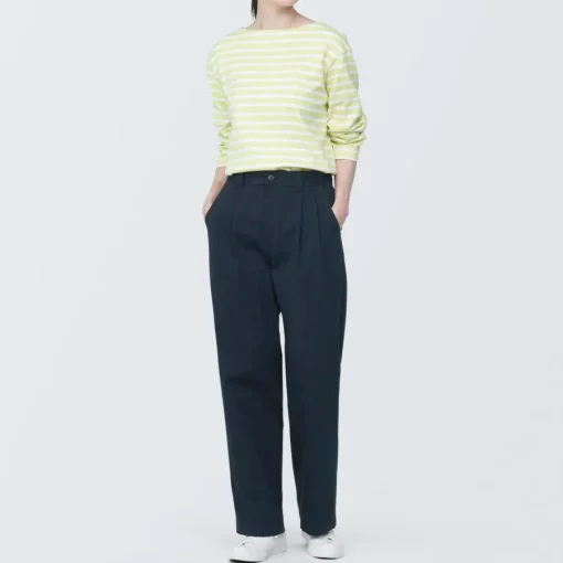 Sale Women's 4-Way Stretch Chino Darted Wide Pants Women Chino