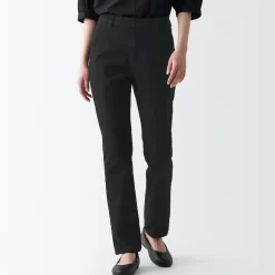 Sale Women's 4-Way Stretch Chino Slim Tapered Pants (L 32inch / 80cm) Women Chino