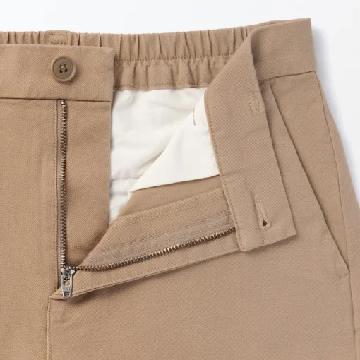 Sale Women's 4-Way Stretch Chino Slim Tapered Pants (L 32inch / 80cm) Women Chino
