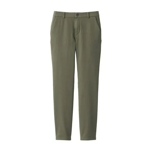 Sale Women's 4-Way Stretch Chino Slim Tapered Pants (L 32inch / 80cm) Women Chino