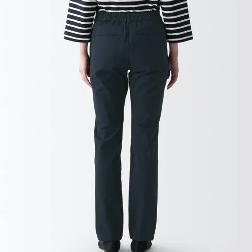 Sale Women's 4-Way Stretch Chino Slim Tapered Pants (L 32inch / 80cm) Women Chino