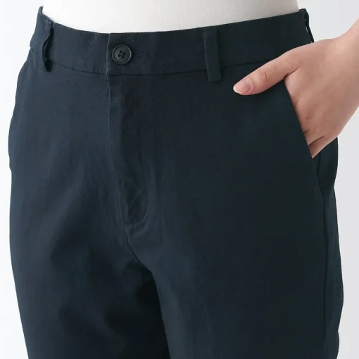 Sale Women's 4-Way Stretch Chino Slim Tapered Pants (L 32inch / 80cm) Women Chino