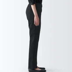 Sale Women's 4-Way Stretch Chino Slim Tapered Pants (L 32inch / 80cm) Women Chino