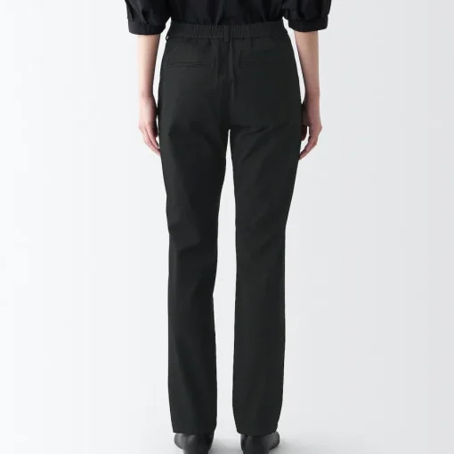 Sale Women's 4-Way Stretch Chino Slim Tapered Pants (L 32inch / 80cm) Women Chino