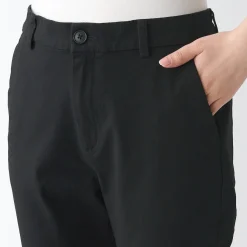 Sale Women's 4-Way Stretch Chino Slim Tapered Pants (L 32inch / 80cm) Women Chino